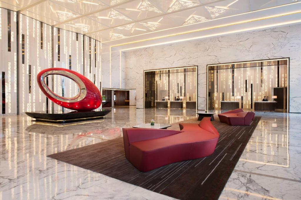 Posezení v ubytování Shanghai Marriott Hotel Parkview