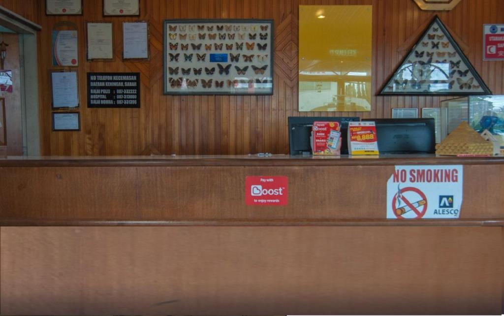 Certifikát, hodnocení, plakát nebo jiný dokument vystavený v ubytování Hotel Kristal, Keningau