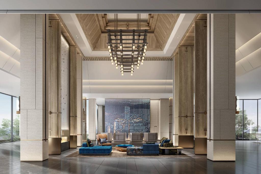 Posezení v ubytování Courtyard by Marriott Liuzhou Sanjiang
