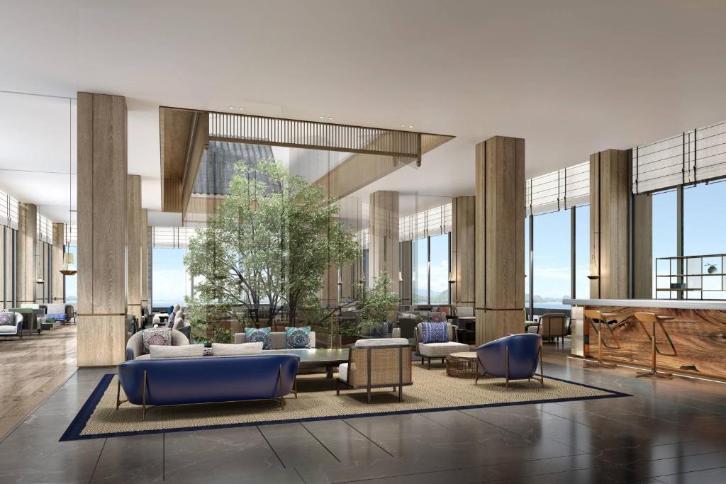 Posezení v ubytování Courtyard by Marriott Liuzhou Sanjiang