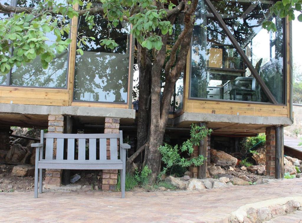 Zahrada ubytování Luxury Treehouse on Bronberg Ridge