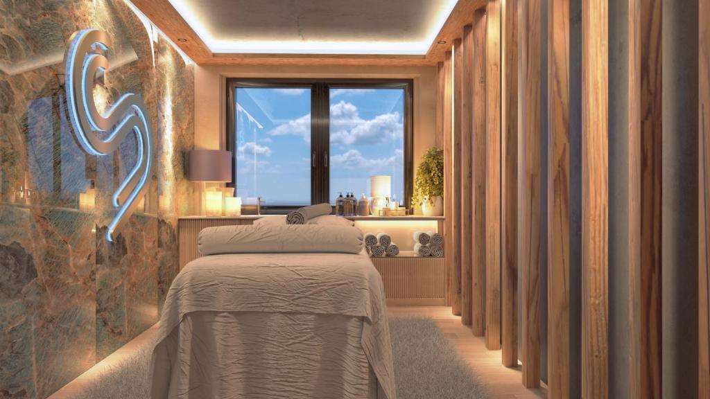 Postel nebo postele na pokoji v ubytování Bauernhof Hotel Oberschwarzach