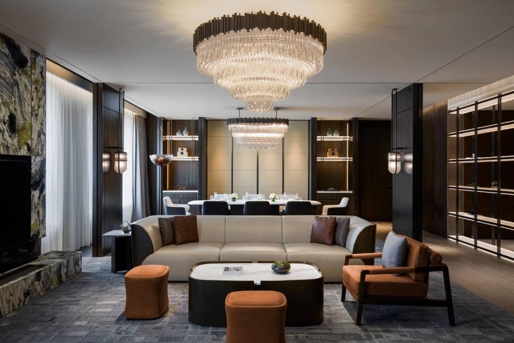 Posezení v ubytování Wuhan Marriott Hotel Optics Valley