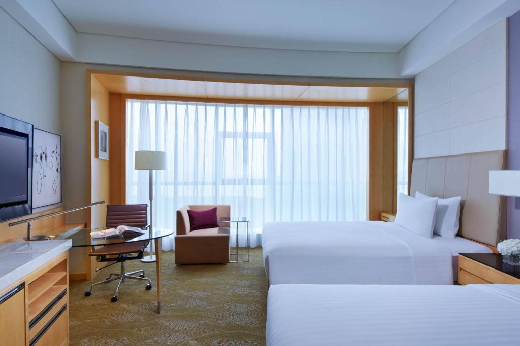 Courtyard by Marriott Hangzhou Qianjiang - Hangerkamer, Logeerkamer, 2 Dubbele, Stadsuitzicht