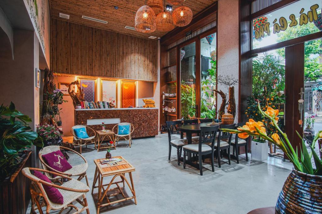 Khu vực ghế ngồi tại MTR Apartment &amp; Hotel