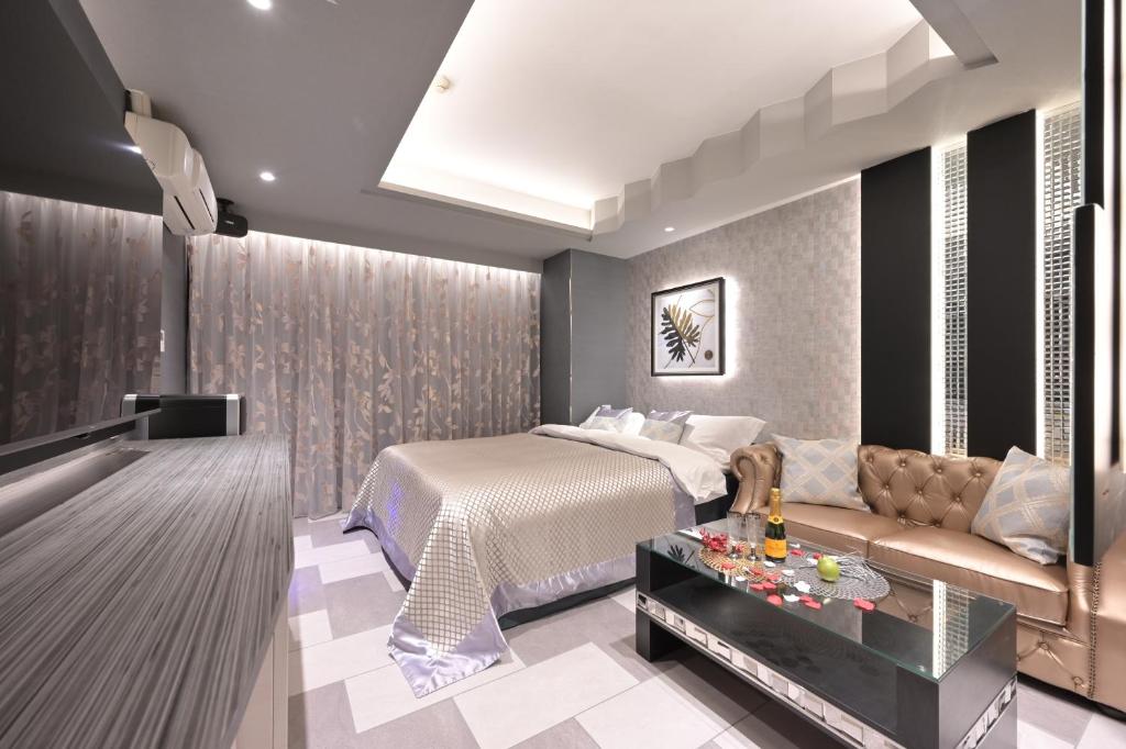 Istumisnurk majutusasutuses Hotel Pasadena 食べ放題飲み放題 - Couple Hotel