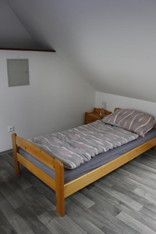 Postel nebo postele na pokoji v ubytování Penzion Hodky
