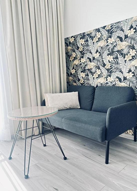 Posezení v ubytování Śpij w Kudowie Apartament i pokoje gościnne