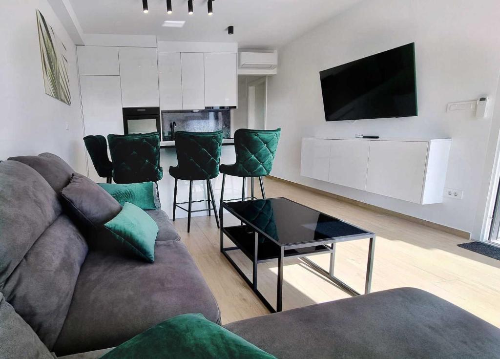 Posezení v ubytování Palm Beach Apartment, Povljana