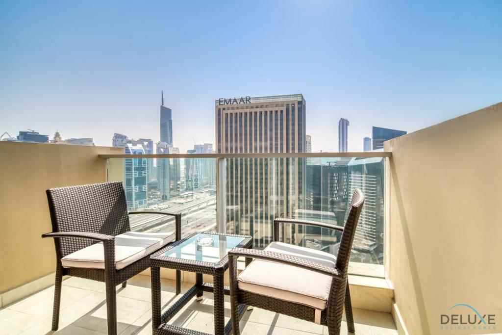 Balkón nebo terasa v ubytování Premium 1BR at The Address Residences Dubai Marina by Deluxe Holiday Homes