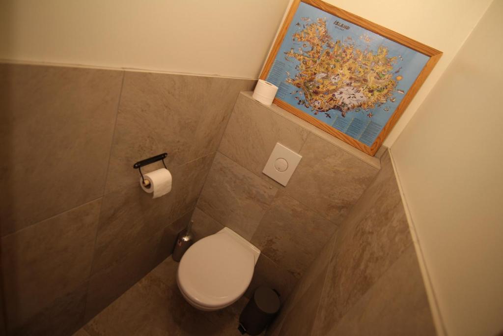 Koupelna v ubytování CJA Guesthouse