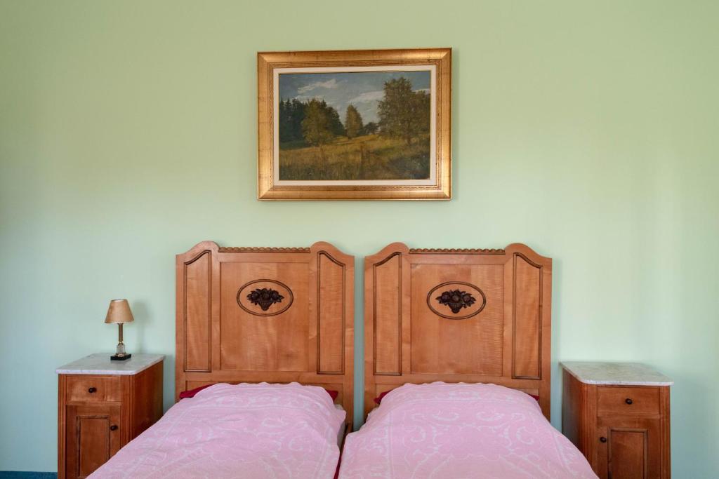 Postel nebo postele na pokoji v ubytování Vila Jasna