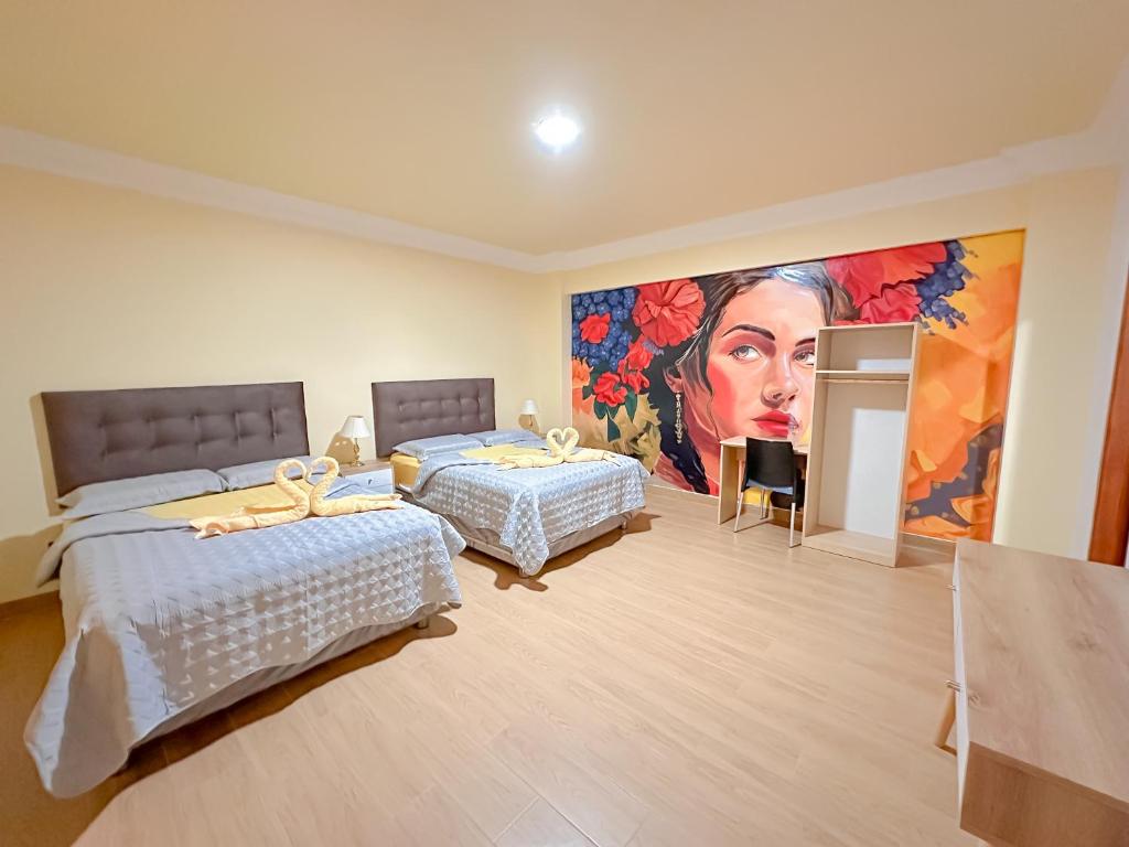 Hotel Retamayo - Deluxe Queen Oda - İki Kraliçe Yataklı