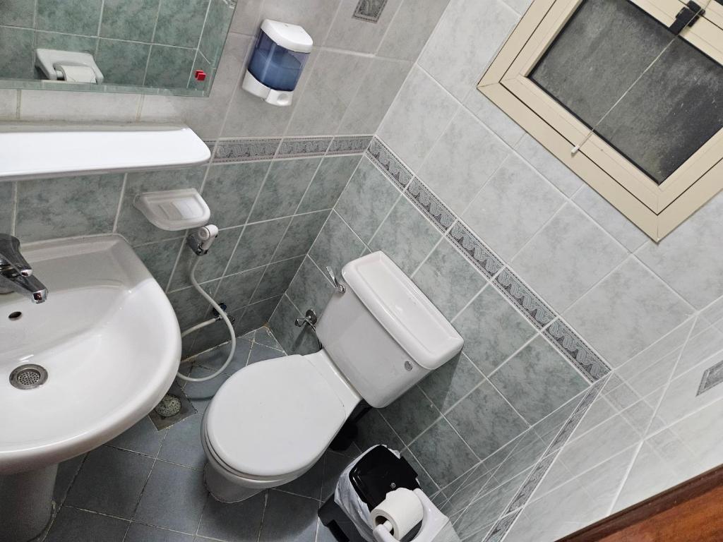 Koupelna v ubytování Oasis Hostel