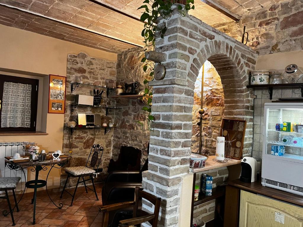 Kuchyň nebo kuchyňský kout v ubytování B&B Il Rifugio