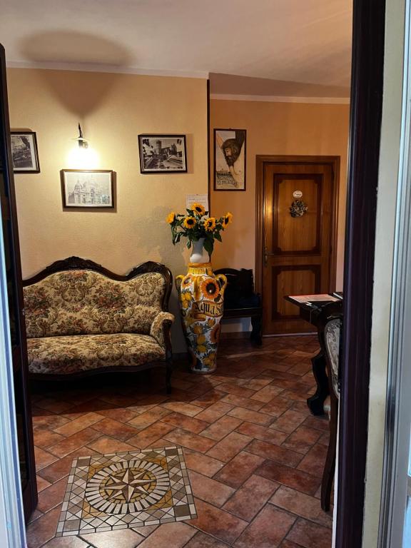 Posezení v ubytování B&B Il Rifugio