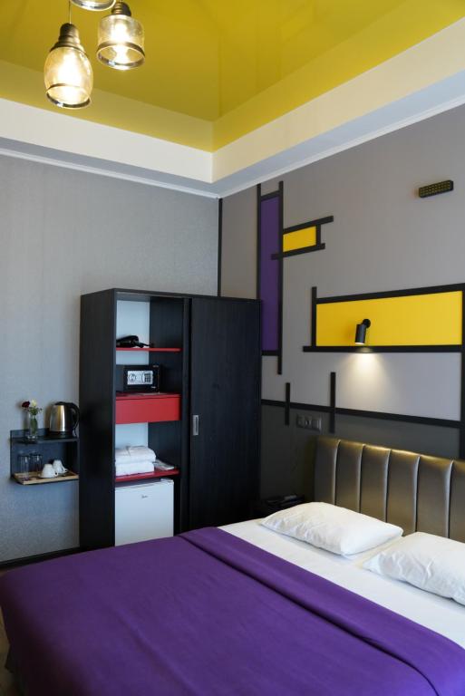 Postel nebo postele na pokoji v ubytování Hotel Panoramic
