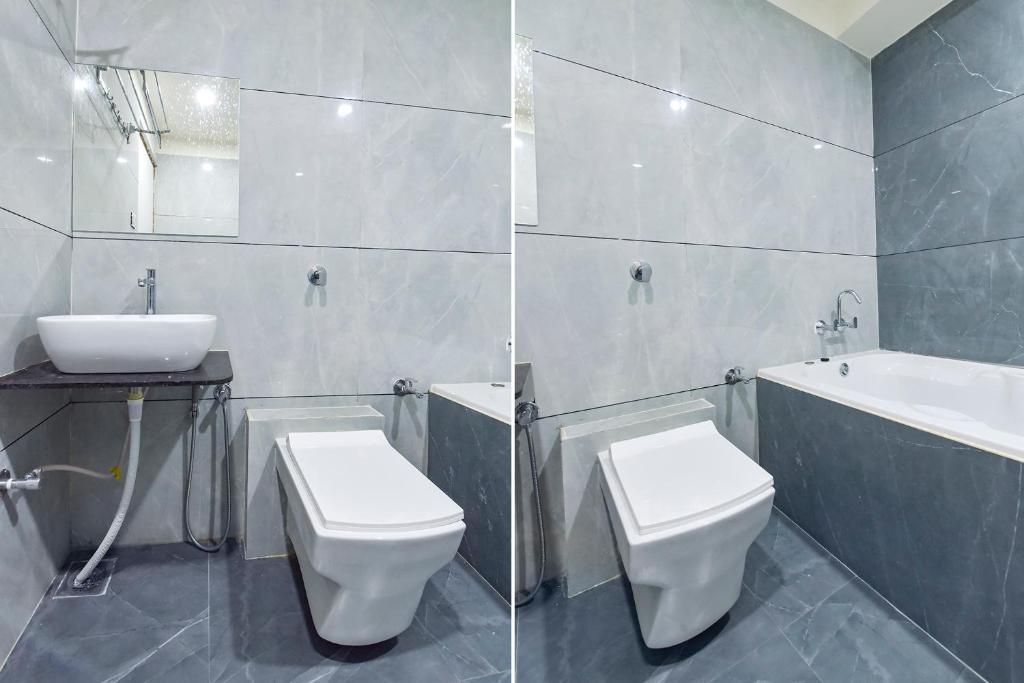 Koupelna v ubytování FabHotel Bliss