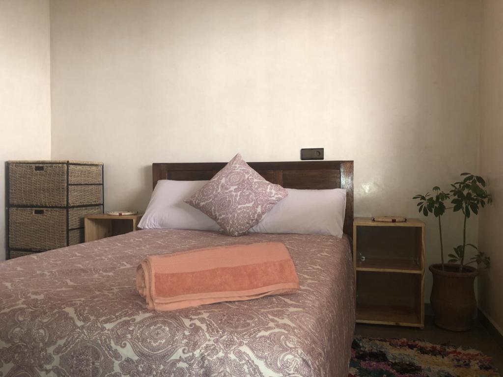 Postel nebo postele na pokoji v ubytování Hostel blue house Taghazout