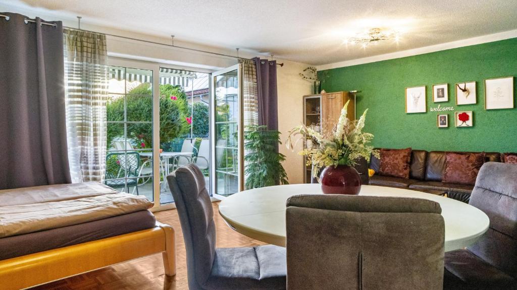 Χώρος καθιστικού στο Ferienwohnung Arenda