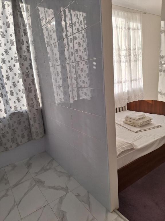 Postel nebo postele na pokoji v ubytování Барселона