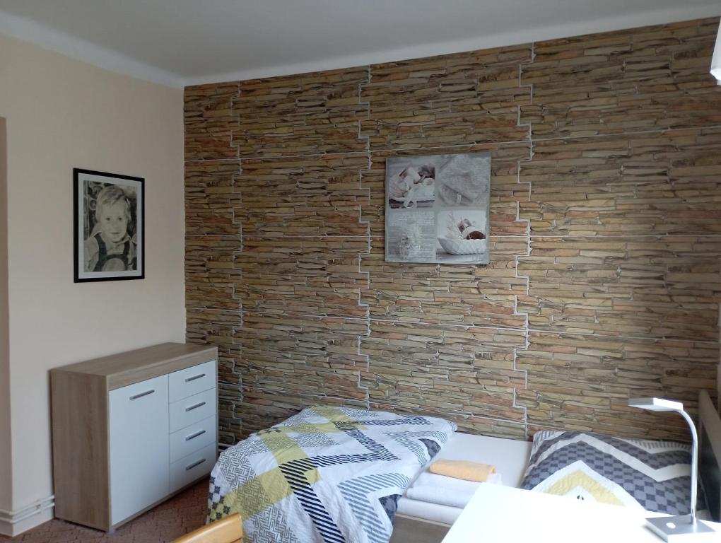 Postel nebo postele na pokoji v ubytování Apartment Krnov