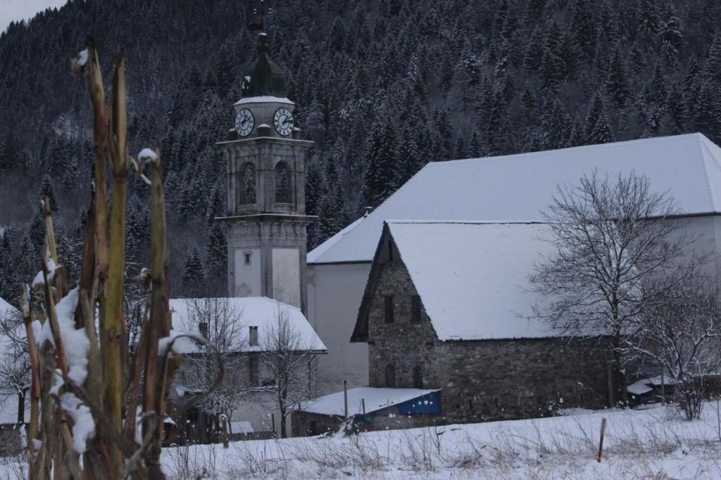 Obiekt Casa Pesarina zimą