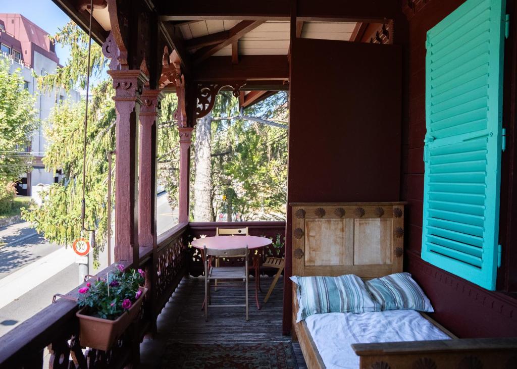 Balkón nebo terasa v ubytování Le Chalet d'Ouchy