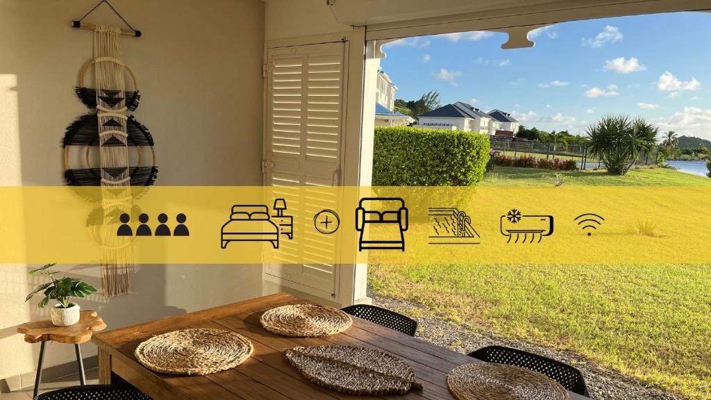 Κήπος έξω από το Le Baileys - Spacieux appartement en rez-de-jardin vue lagon