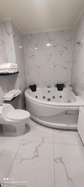 Koupelna v ubytování Hotel y Cabañas Pulegan