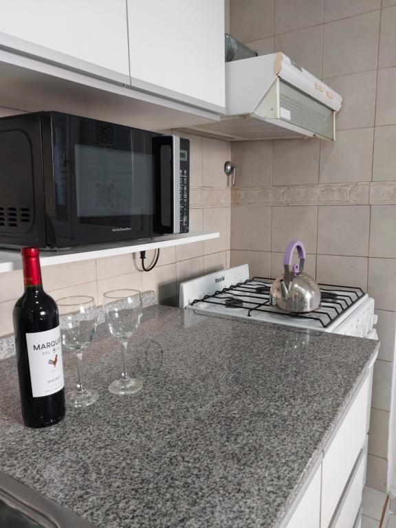 Cucina o angolo cottura di Patagonia Relax- Depto zona céntrica y de servicios de salud