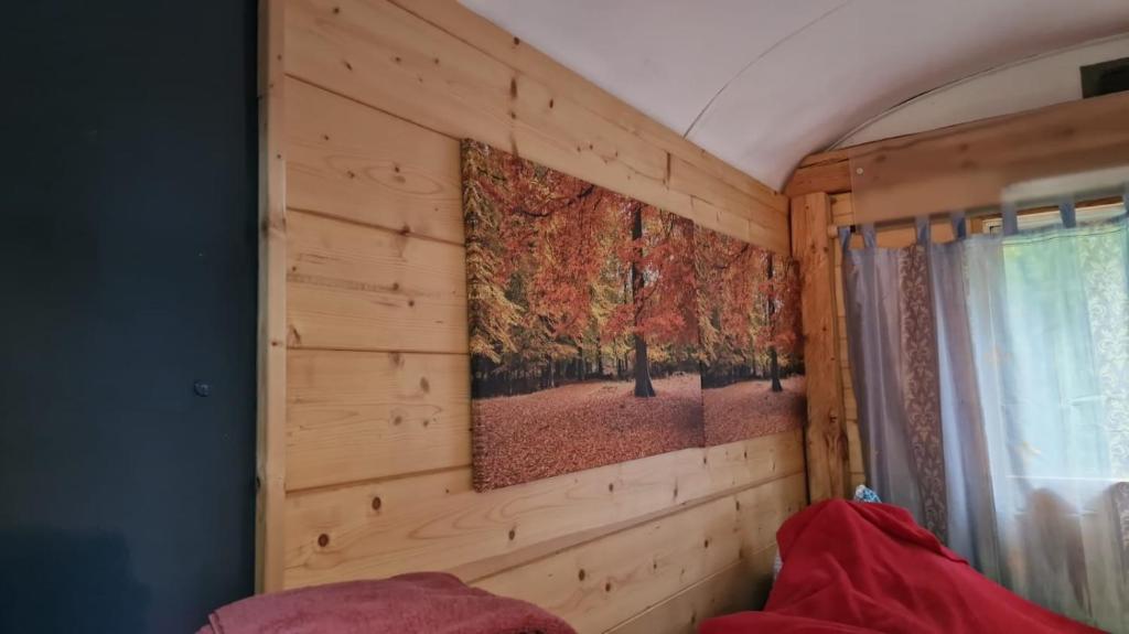Postel nebo postele na pokoji v ubytování Forsthaus Leiner Berg