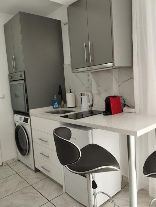 Kuchyň nebo kuchyňský kout v ubytování Kentrikon Guest House