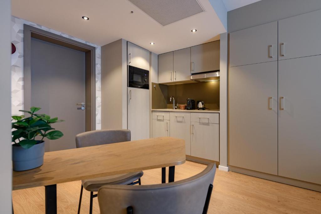 Kuchyň nebo kuchyňský kout v ubytování Aparthotel Adagio Zurich City Center