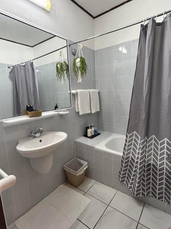 Koupelna v ubytování Hotel Santo Vanuatu