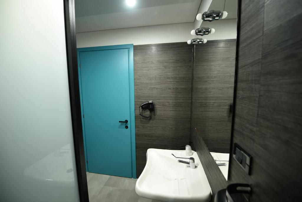 Koupelna v ubytování Hotel Celis