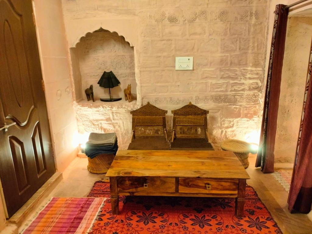 Posezení v ubytování Casa De Jodhpur