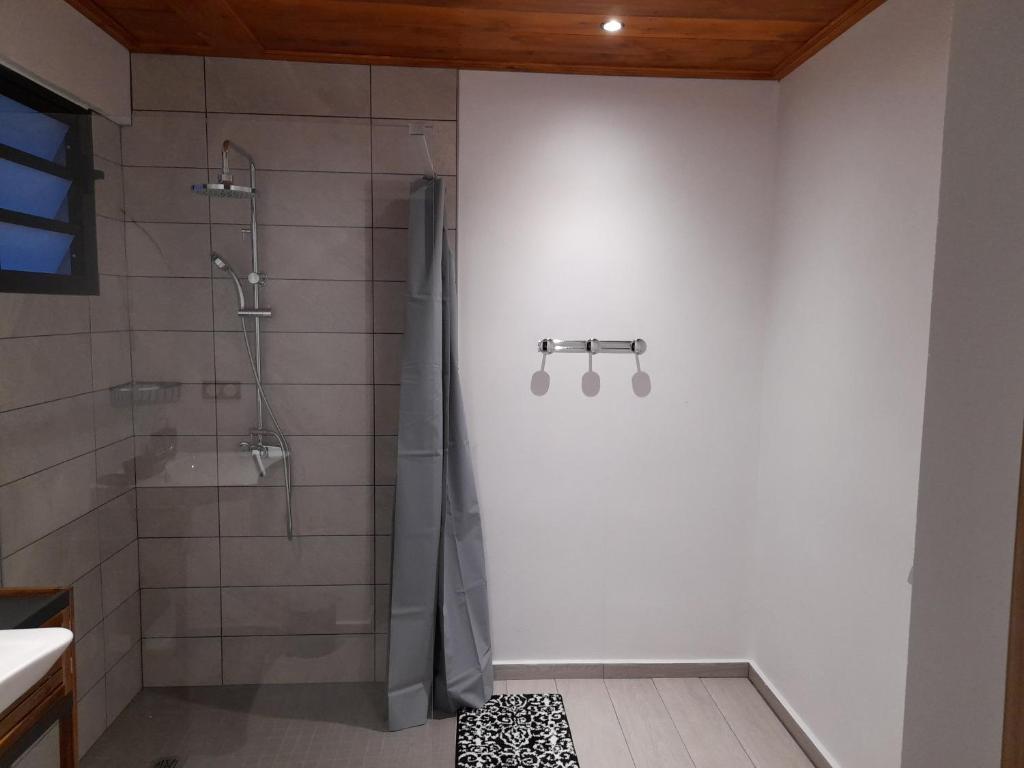 Koupelna v ubytování LES SOMMETS DE SALAZIE CHAMBRES D'HÔTES