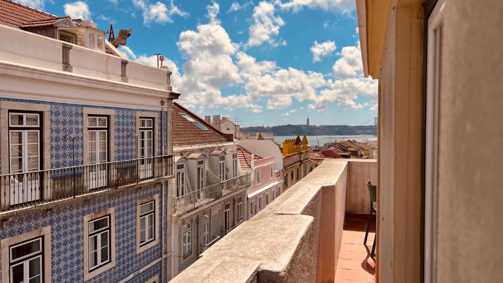 a view from the balcony of a building at Casa do Jasmim by Shiadu in Lisbon