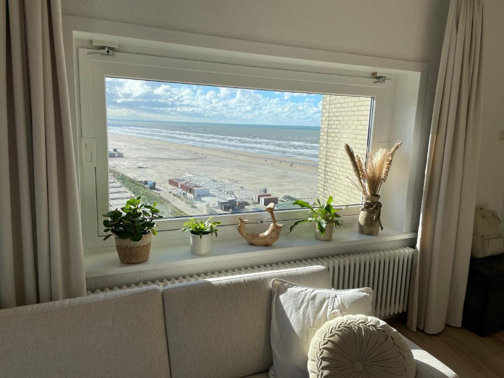 TV a/nebo společenská místnost v ubytování Appartement aan het strand in Zandvoort aan Zee!