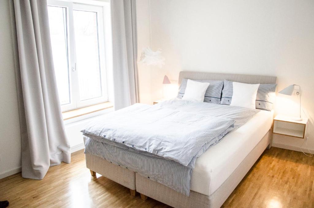 Postel nebo postele na pokoji v ubytování Haus129