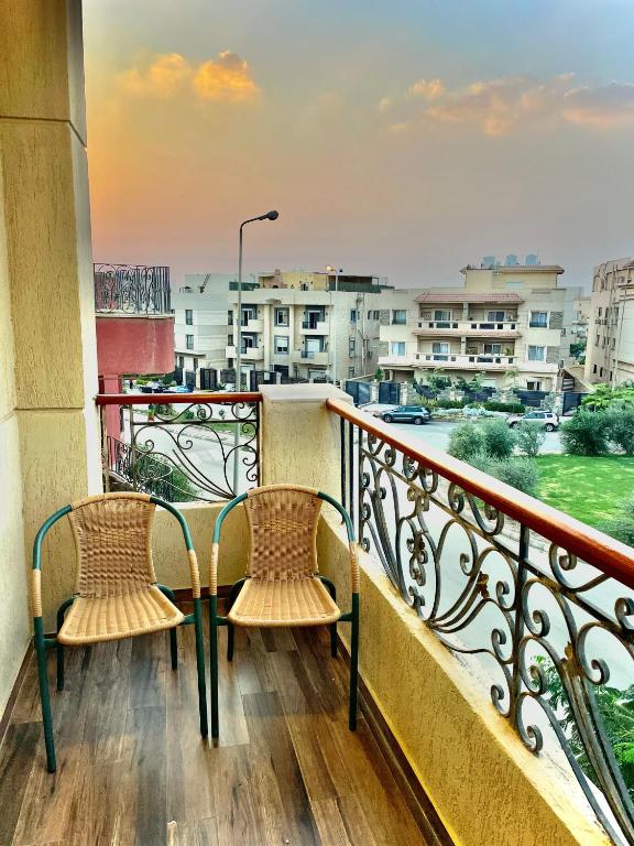 Balkón nebo terasa v ubytování Bright Homestay - New Cairo