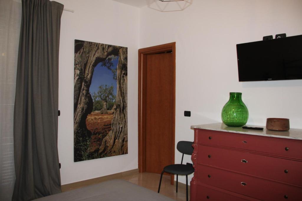Telewizja i/lub zestaw kina domowego w obiekcie B&B Le Terrazze Lama Balice