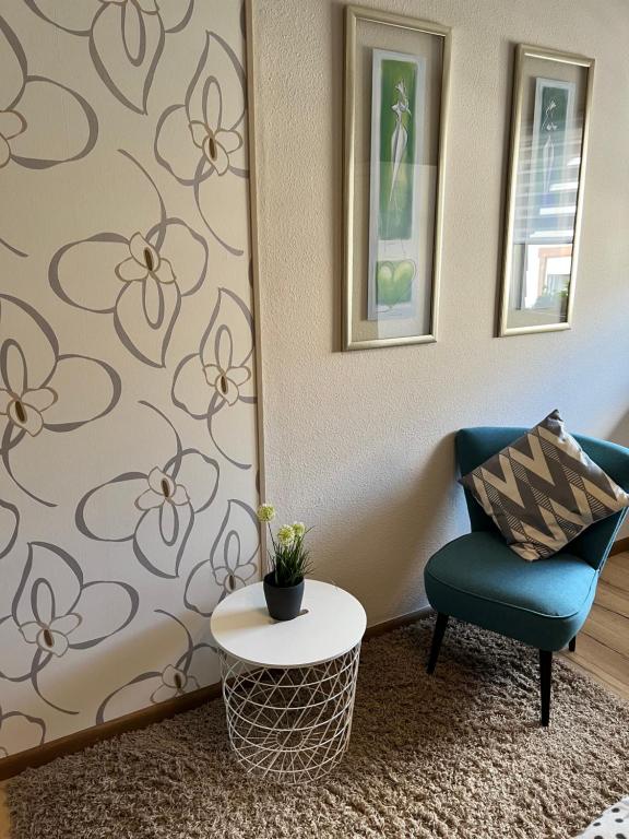 Posezení v ubytování Ferienwohnung Traudel