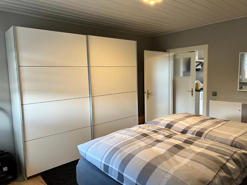 Postel nebo postele na pokoji v ubytování Ferienwohnung Traudel