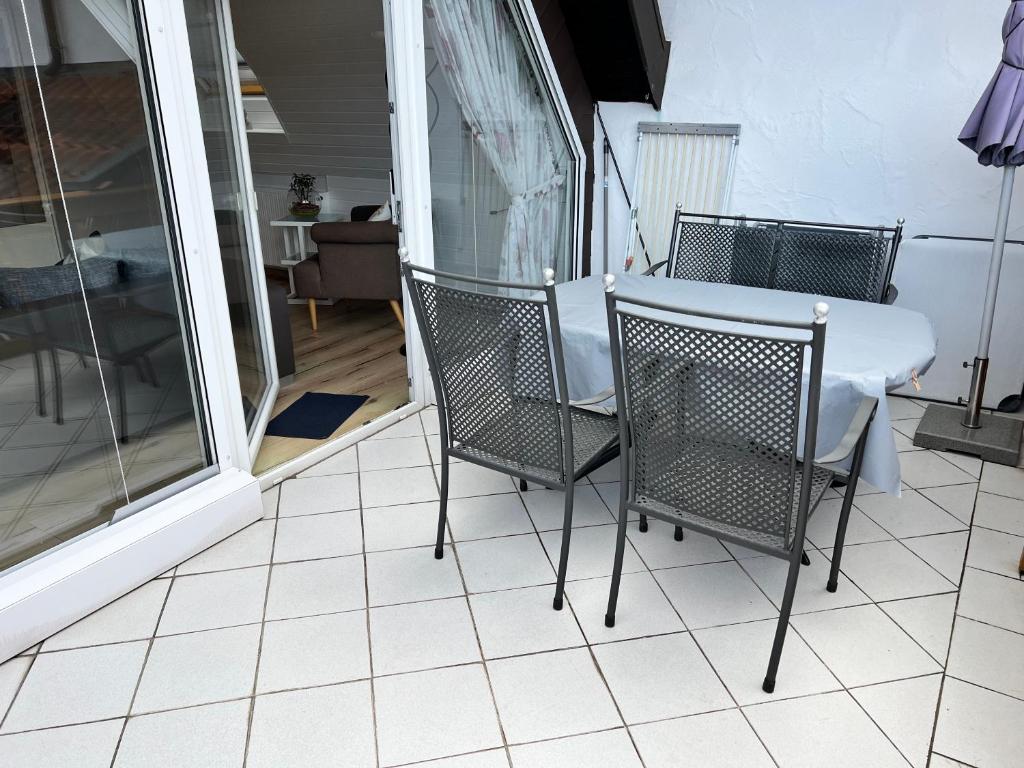 Posezení v ubytování Ferienwohnung Traudel