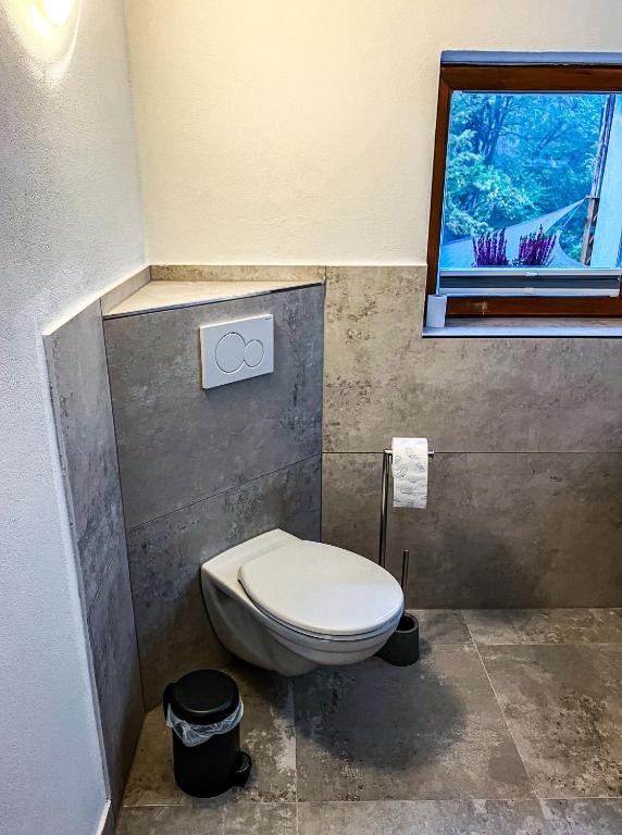 Koupelna v ubytování LIETHE 13 - Ferienhaus am Malerweg