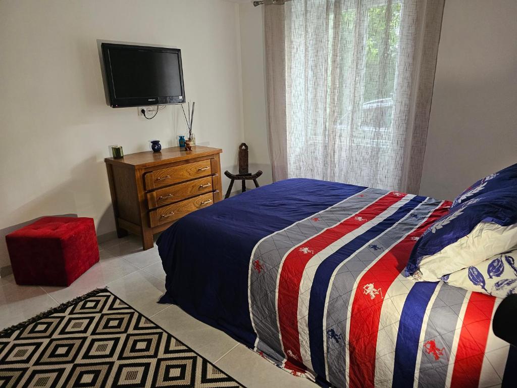 Postel nebo postele na pokoji v ubytování Appartement T2 bis à morbier