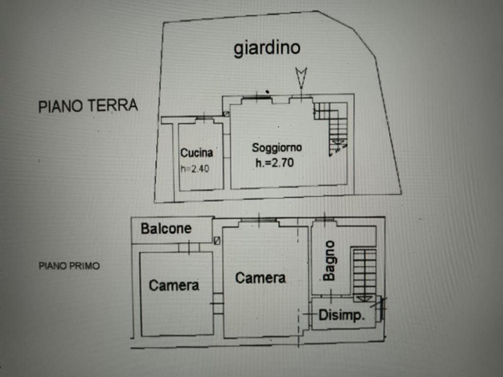 Plan piętra w obiekcie Maison de Denise