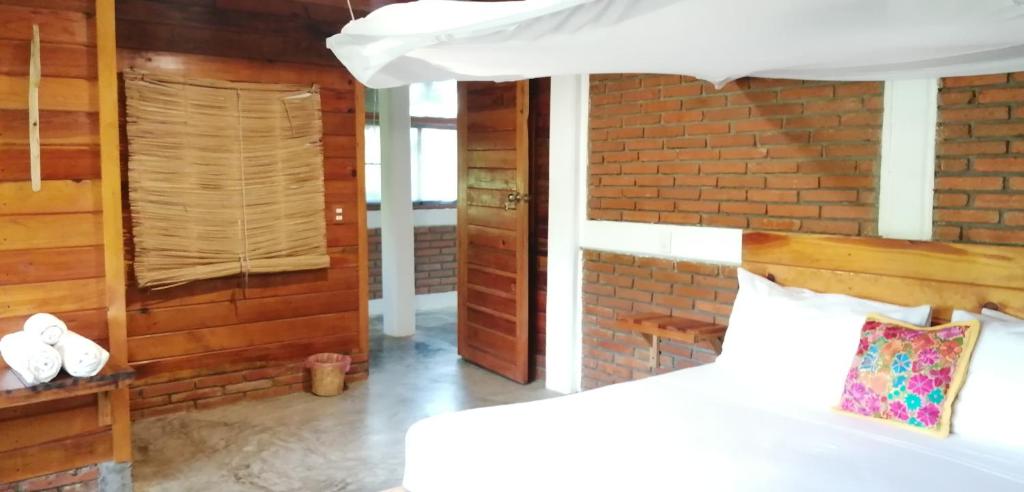 Letto o letti in una camera di Casa Gaviota